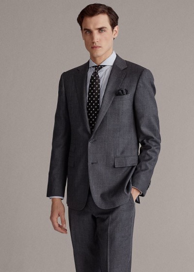 Traje Ralph Lauren Handmade Wool Sharkskin Homem 23684-JDXN